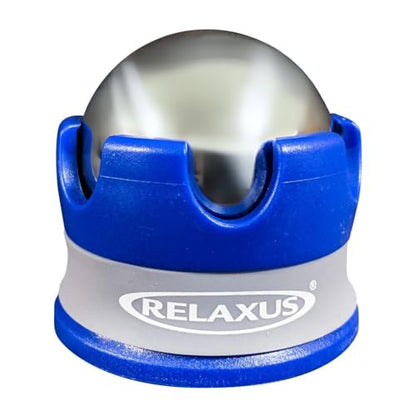 Harmony ICE - HOT ROLLER Massage Roller Ball - Insulating Gel Maintains Cold or HEAT Temperature - Food Grade Stainless Steel, Deep Targeted Massage Relieves Stress, Muscle Aches & Pains (COLORS VARY)