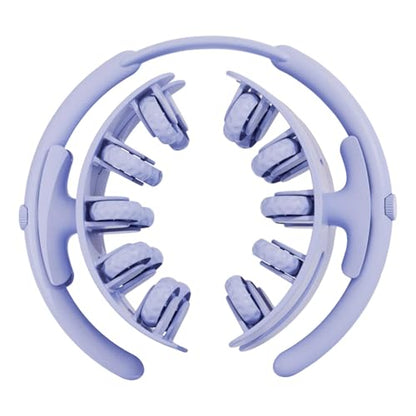 Leg Massage Tool with 20 Wheels Detachable Smooth Rolling 11x10.2x3.2inch Lightweight Multipurpose Adjustable, Blue