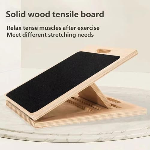 Foldable Wooden Calf Stretching Platform for Compacts Storage and Flexibility Improvement Ergonomic Stretcher Stretching Leg Stretcher