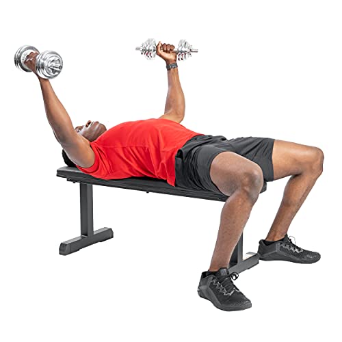 Sunny Health & Fitness Heavy-Duty Weight Bench for Home Gym Training - color: 1. Black