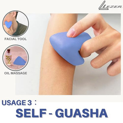 LEZER Large Trigger Massage Point, Manual Massage Ball, Muscle Knot Release Tool, Deep Tissue Relief, Hip Flexor Iliacus Back Psoas Hand Foot Myofascial Physical Therapy, 3.5 inｘ3 in, Blue - style: 05 - Large Trigger Blue