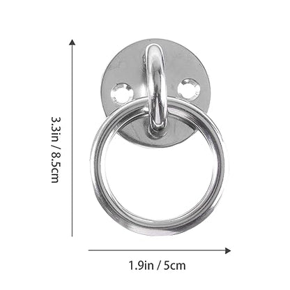 WOONEKY 1Set Suspension Trainer Bracket Heavy Duty Ceiling Anchor for Gymnastic Rings Yoga Swings Resistance Trainers Fixed Disk for Mounting