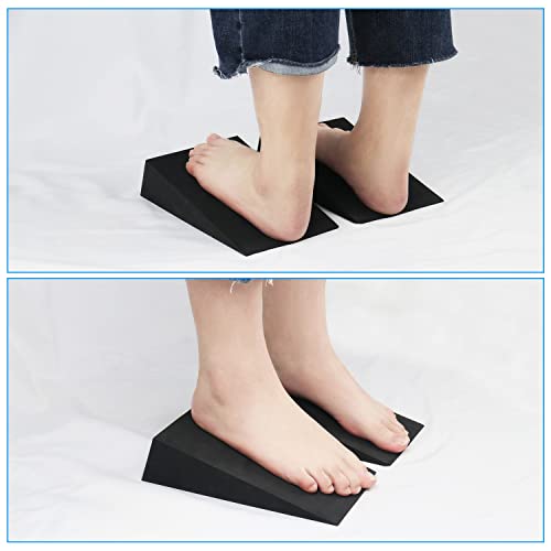 Foam Wedge Slant Board, 2-pcs Update Calf Stretcher, Squat Wedges for Yoga, Foot Rehabilitation and Stretching, and Physical Therapy