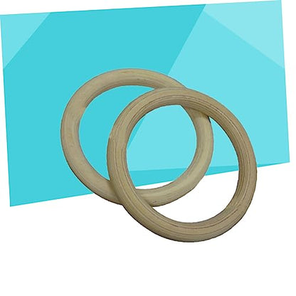 TOYANDONA Birch Wood Gymnastic Rings 250kg Load for Cross Training Workouts
