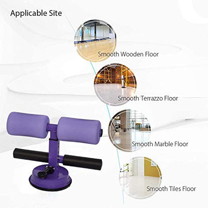 Sit-Up Bar With Foam Handle and Rubber Suction Seat Up Fitness Equipment Sit-ups and Push-ups Assistant Device For Weight Lose Gym Workout Abdominal Curl Exercise Work Out Trainer (Pack of 1)