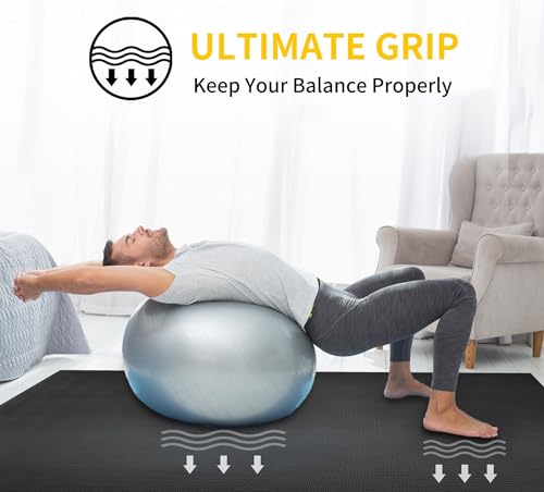 CAMBIVO Yoga Mat for Women and Men, Extra Long and Wide Exercise Mat(72"x48"/84"x30"), Large Non Slip Workout Mat for Yoga, Pilates, Fitness, Barefoot Workouts, Home Gym Studio - size: 72" x 48" x 8mm