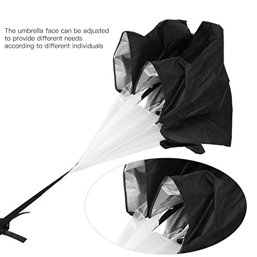 Speed Training Drag Parachute Running Strength Exercise Umbrella with Adjustable Belt fit for Athletes Gym Workout Gear fit for Sprinting - color: Black