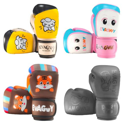 Kids Boxing Gloves for Boys & Girls, Youth Training Sparring Gloves for 3-15 Years, Toddler Punching Bag Gloves for Kickboxing, Muay Thai, MMA, Karate (4oz, 6oz)