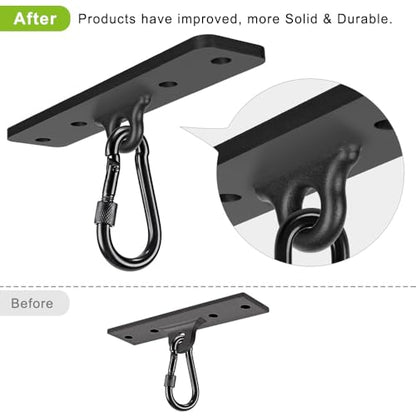 Dolibest Heavy Bag Hangers Brackets, Punching Bag Hangers, Heavy Bag Ceiling Mount for Body Weight Strength Training Systems, Aerial Yoga Swing & Hammock, Resistance Band