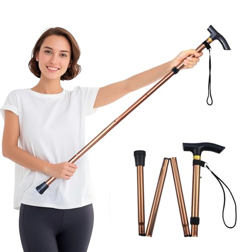 Shoulder Pulley for Physical Therapy, Foldable Shoulder Wand Rotator Cuff Rehab – Portable & Shoulder Reliever with Hook, Lightweight Stretching Tool – Durable Shoulder Exercise Equipment (Gold) - color: Gold