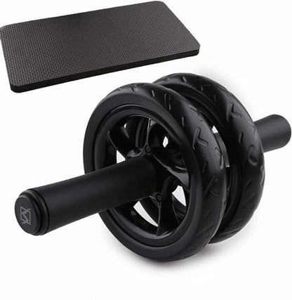 Exercise Wheels Stable Exercise Roller Abdominal Wheel Roller Non-Slip Tire Pattern Fitness Gym Exercise Dual Ab Roller Wheel New