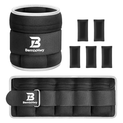 Adjustable Ankle Weights Set 1 Pair 2-10 lbs, Comfortable Leg Weights for Walking, Running, Pilates, Yoga, Home Workout & Physical Therapy