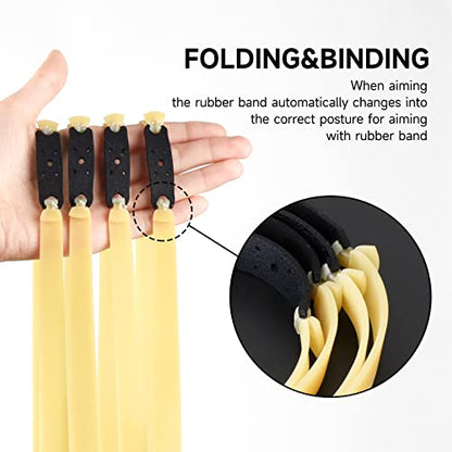 10 Packs Thickened 2.0mm Flat Rubber Slingshots Can Be Replaced With Elastic Bands, Suitable For Hunting Slingshots Catapults Together With Elastic Elasticity Bands For Outdoor Jungle Hunting