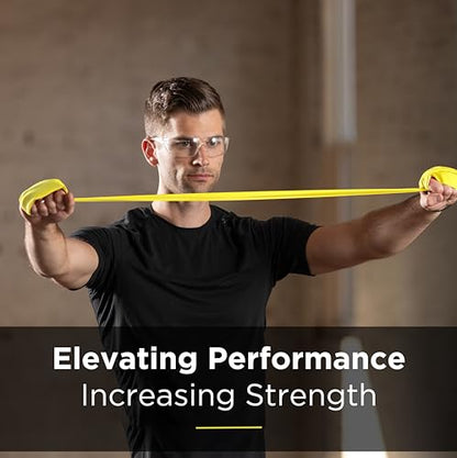 THERABAND Professional Resistance Band, Yellow Level 1 Light, 5 ft Exercise Band for Physical Therapy, Strength Training, Upper and Lower Body Workouts, Yoga and Pilates