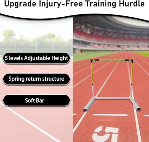 Adjustable Height Training Hurdle Newly Upgraded Injury-Reducing Track & Field Hurdles for Athletes & Adults