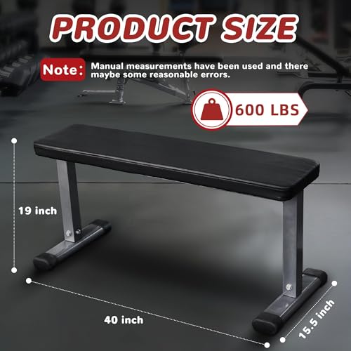 Fitvids Adjustable Weight Bench, Foldable Bench Press Bench for Home Gym, Incline Decline Workout Bench for Full Body Strength Training