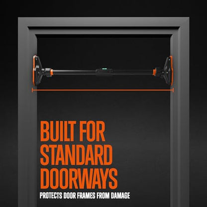 Adjustable Pull-Up & Chin-Up Bar - Door Frame Pullup & Doorway No-Screw, No-Damage Hanging Bar for Home Strength Training Exercise Equipment for Men and Women