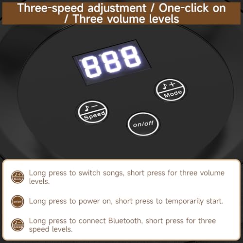 Bruce & Shark Music Boxing Game Machine, Rhythm LED Punching Pad for Home Workout Gym, Wall-Mount Punch Target for Kids & Adults, 9 Speeds
