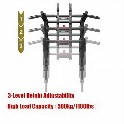 Multifunctional Wall Mounted Pull Up Bar/Chin Up bar,Dip Station for Indoor Home Gym Workout,Power Tower Set Gym Equipment 800LBS