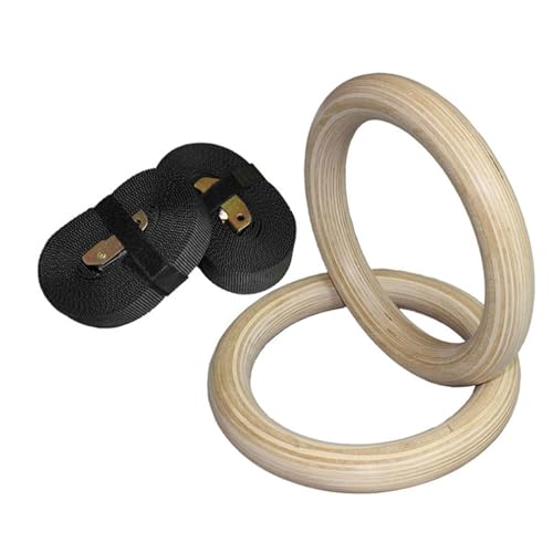 Exercise Rings with Straps Buckles Pull Up Exercise Rings Gymnastic - color: 28mm