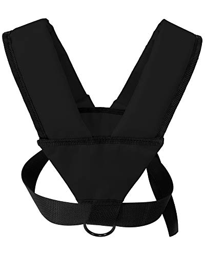 CCS ComCor Pro Sled Harness with Padded Shoulders, Includes 9' Pull Strap and Drawstring Bag - Made in USA