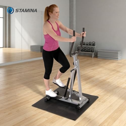 Stamina Fold-to-Fit Folding Equipment Mat (84-Inch by 36-Inch), Black | Fold-to-fit equipment mat helps protect floors during workouts