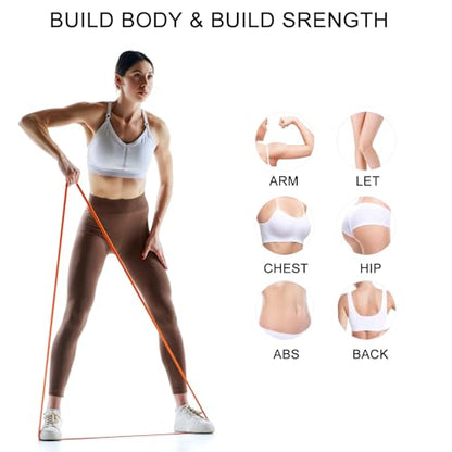 12-Pack Resistance Bands Set - Pull Up Assist, Strength Training & Physical Therapy for Home Gym | Exercise Loop Bands for Men & Women