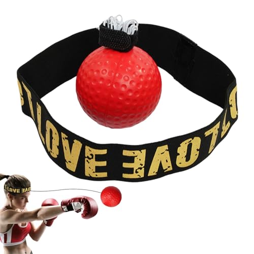 Kids Headband Reflex Ball - PU Reflex Ball Headband, Youth Boxing Training Ball | Exercise Hand-Eye Coordination Boxing Balls, Kid's Training Ball for Bedroom, Courtyard, Parks, Gym