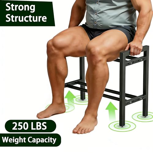 Dumbbell Storage Rack, Weight Rack for Dumbbells, 2 Tier Adjustable Kettlebell Rack Shelf Weight holder for Home Gym Heavy-Duty Space-Saving (Rack Only)