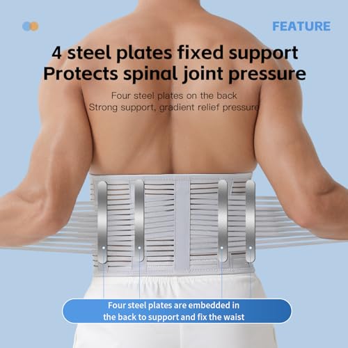 Lightweight Back Brace for Lower Back Pain Men Women, Breathable Lumbar Support Waist Support Brace for Women Lower Back Pain Relief Products, Adjustable Waist Belt Sciatic Nerve Brace for Women Men (Black, Small)