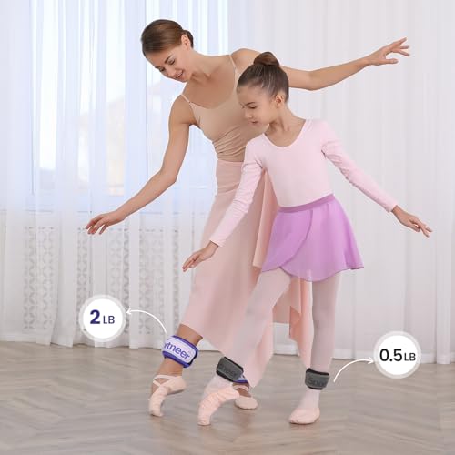 Sportneer Ankle Weights 0.5/1/2/3/5 LBS 1 Pair Wrist Leg Arm Weights - color: Black, size: 0.5 lb x 2