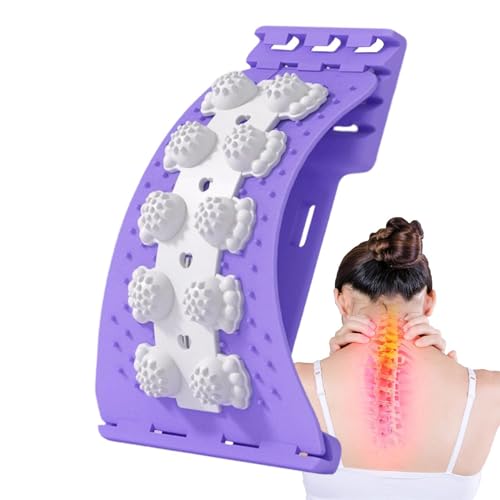 Back Stretcher for Lower Back Relie - PP 36cm | Cracker for Lower Bàck Relief | Adjustable Baçk Arch Stretcher for Home Gym Orthopedic Correction Tissue Nerve Relaxation Slouching Prevention