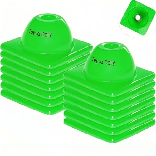 2" (15, 30 Pcs) Heavy Duty Agility Training Cones for Sports Agility Cones Indoor and Outdoor Games Mini Flexible PVC Cone for Soccer Basketball Coaching