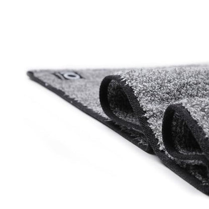 Yoga Towel - Infused with Activated Charcoal to Detoxify and Sweat - Made with Eco-Friendly Aqua-Cotton Yarn - Biodegradable and Sustainable - All Ages - color: Eco Sweat Charcoal Workout Towel