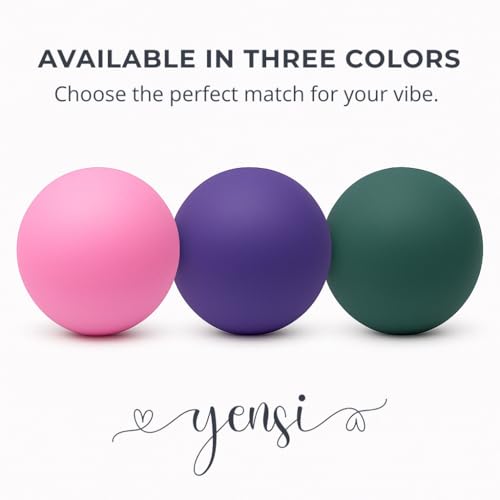 Silicone Massage Lacrosse Ball for Trigger Point Therapy, Muscle Knots, and Physical Therapy. Single Ball for Deep Tissue Massage and Myofascial Release. Latex-Free. (Pink Fusion) - color: Pink Fusion