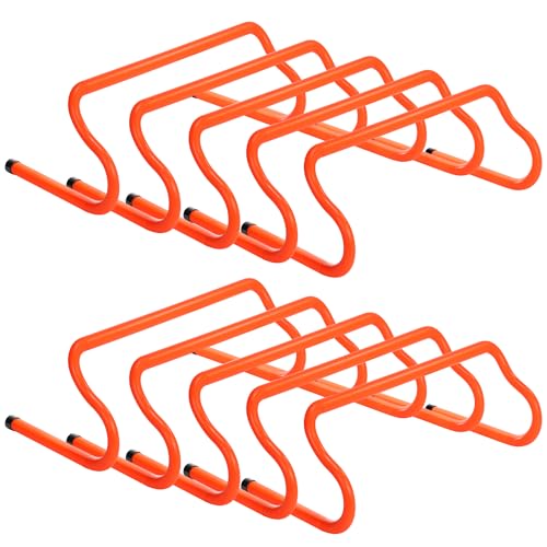 GHB Agility Hurdles 8" Speed Agility Training Hurdles, Detachable Sturdy Hurdles Training Equipment Set with Carry Bag for Kids,Athletes,Soccer,Basketball