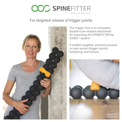 Spinefitter Trigger Tool by Sissel, Trigger Tool for Deep Pressure Massage, add on for Back Stretcher, Back Cracker for Upper & Lower Back Relief, Spine Decompressor, Trigger Tool