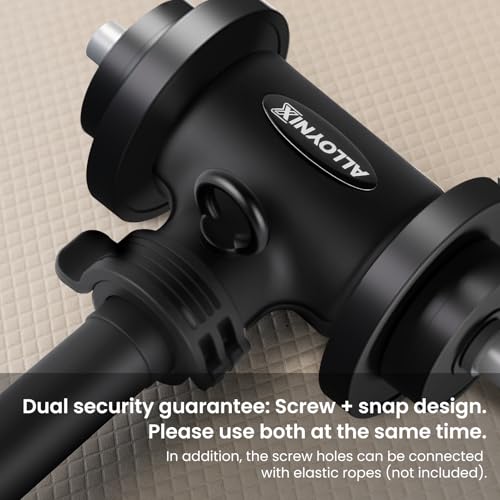 Dumbbell to Barbell Converter 2.0 – Transform Dumbbells into Barbell Set for Home Gym, Adjustable Weight Bar with Anti-Slip Foam Grip, Steel Clamp & 200LB Max Capacity, Compatible with Standard Dumbbells (Wave)