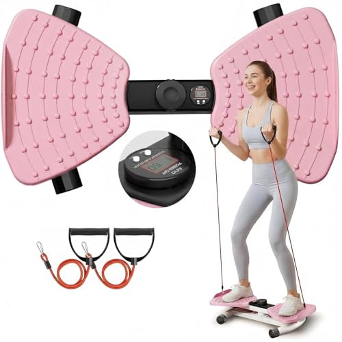Waist Twister Machine Exercise, Ab Twister Board with the Smart LED Digital Monitor, Abs Workout for Slim Waist and Core Ab Exercise, Noiseless Home Gym Equipment for Women Men
