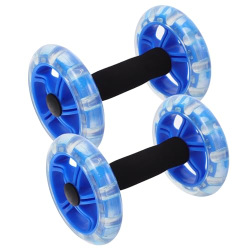 Dual Wheel Ab Roller for Core Strengthening Tummy Shaping Fitness Device Knee Pad for Men and Women Home Workouts