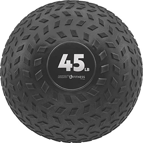 Champion Sports Rhino Fitness Slam Ball – Sand-Filled, Bounce-Resistant Ball for Strength & Conditioning, 6–50 lb - style: 45 Pound