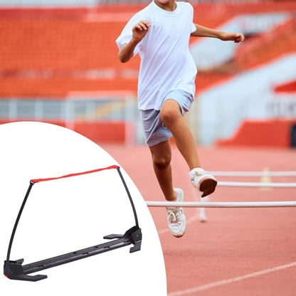 Soccer Speed Hurdle Agility Ladders Endurance Training Aid Footwork Tool with Sturdy Pp Material and Adjustable Height Suitable for Indoor Outdoor