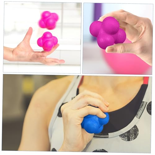 Mikikit 6Pcs Hexagonal Reaction Balls Lightweight Agility Training Equipment for Fitness Games Enhances Reflexes and Coordination