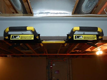5-grip I-beam Yellow/Long Bent Bar - Pull up Bar/Chin up Bar