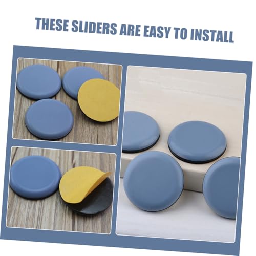 ARTIBETTER 30pcs Carpet Hardwood Floor Sliders Self-Adhesive Furniture Moving Sliders Noise Reducing Easy to Install Protection Pads