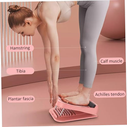 Calf Stretcher Slant Board 13-Level Adjustable Foldable Stretching Ramp with Magnets for Plantar Fasciitis Achilles Stretch, Style-1 - color: Style-1