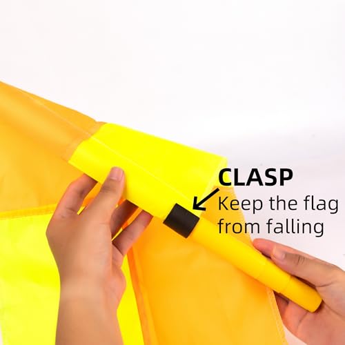 5FT Soccer Corner Flags for Soccer Field Set of 4,Soccer Flags Agility Poles Soccer Training Poles,Spring Loaded Adjustable Speed and Agility Training Equipment With Storage Bag
