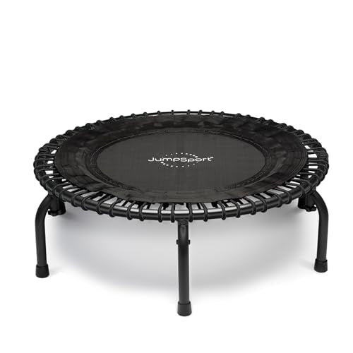 JumpSport 39" Premium Fitness Trampoline Exercise Rebounder 30 Adjustable Bungees 275 lb Wt. Rating - style: JumpSport 350f