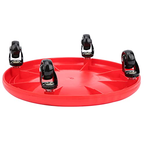 KANASI Abdominal Exercise Wheel, 4 wheel slide disc with soft PVC rollers for core strength training at home or gym for fitness enthusiasts