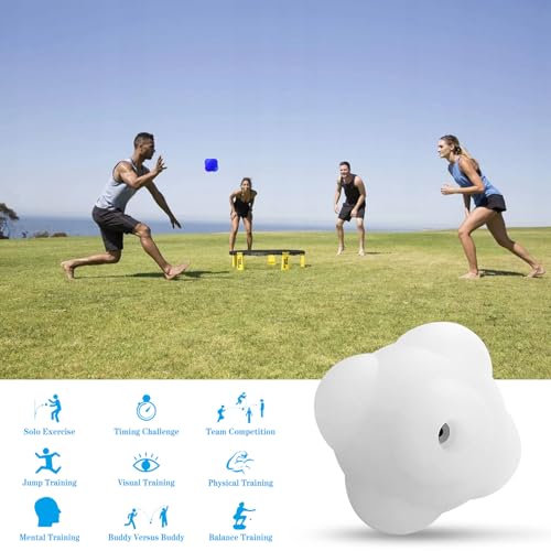Smart Reaction Ball, Reflex Ball with Random Light Color Change, Intelligent Agility Training, Rechargeable, High Elasticity Silicone